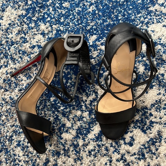 CHRISTIAN LOUBOUTIN Choca Criss Sandal 37 / 7 - Picture 2 of 9